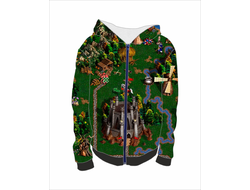 Толстовка на молнии с полной запечаткой Герои меча и магии, Heroes of Might and Magic №25