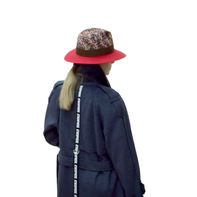 Шляпа фетр Alfonso D &#039; Este 42060 красная