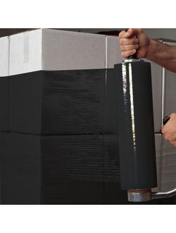 Стрейч-плёнка 50см*330м 2кг 23мкм ЧЕРНАЯ