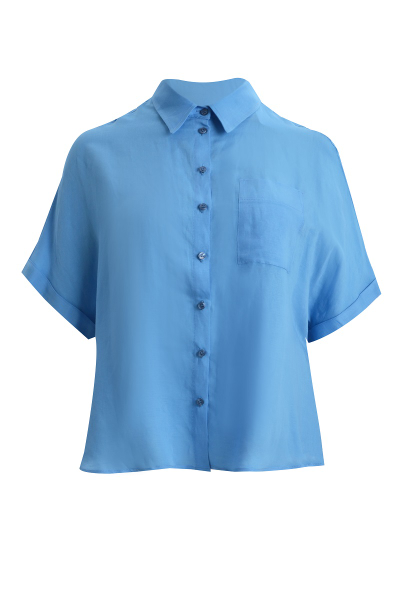 Рубашка свободного кроя c коротким рукавом