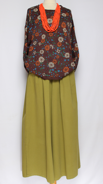 ДЖЕМПЕР ХЛОПОК "ПОЛЯНКА РОМАШКИ" шоколад до р.54