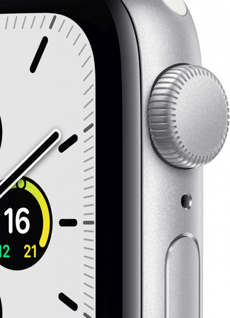Умные часы Apple Watch SE GPS 44mm Aluminum Case with Sport Band Silver White