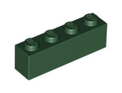Brick 1 x 4, Dark Green (3010 / 4245571)