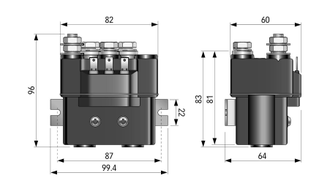 Блок управления лебедкой 710/800/900/PRO V(C); 200А (соленоид K-200, 12V)