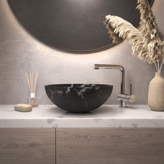 РАКОВИНА OMOIKIRI HITOMI BL MARBLE