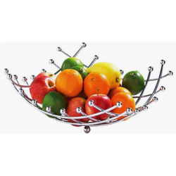 Корзина для фруктов хром сетка