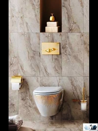 xКнопка смыва CREAVIT UFO GP1006.00 золото матовый