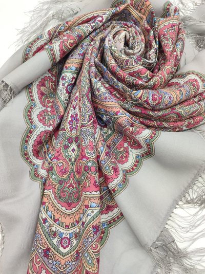 Павловопосадский платок Ночная серенада 1637-1