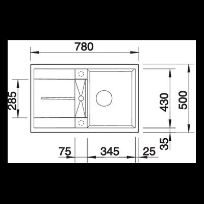 Мойка Blanco Metra 45S, 525914