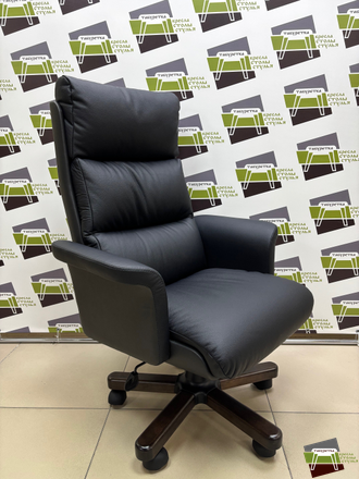 Кресло VIP ТГЛ, кожа (черная)