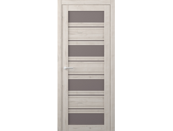 Межкомнатная дверь Монтана кремовый софт с бронзовым стеклом