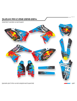 Наклейки на мотоцикл SUZUKI RM-Z 250 2010 2011 2012 2013 2014 2015 мотографика