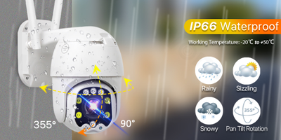 Беспроводная 4G камера наружного наблюдения CamHi 5MP с оптическим 5X Zoom