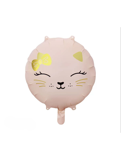 Круг Кошка нюд  розовая 18"/46 См