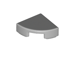 Tile, Round 1 x 1 Quarter, Light Bluish Gray (25269 / 6176433)