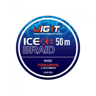 Плетёный шнур Jig It x Tokuryo Ice Braid X8 Blue 0.6 PE 50m