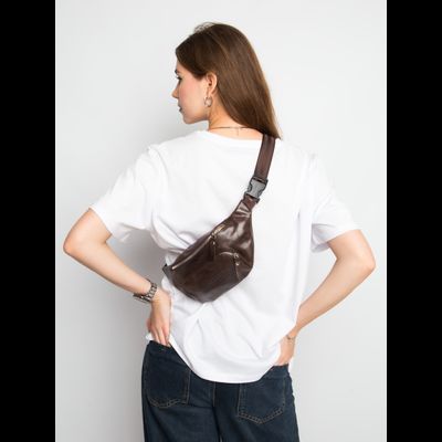 Кожаная поясная сумка Scarlino brown (арт. 7018-04)