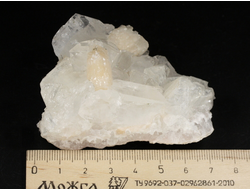 Апофиллит, Стильбит, сросток кристаллов, Индия (70*47*40 мм, 125 г) №29846