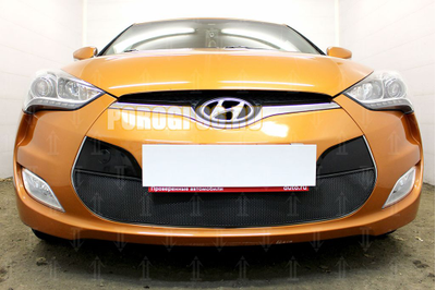 Защита радиатора Hyundai Veloster 2012-2016 black