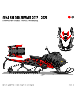 Наклейки на снегоход G4 GEN4 SKI DOO Summit 2017 - 2021 #1555