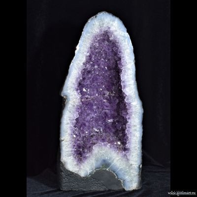 Аметист (разн. кварца), жеода в агате. 185*140*395мм (ААА)