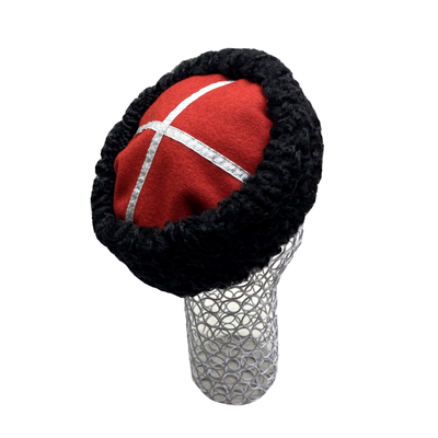 Кубанка из натурального черного каракуля 8см