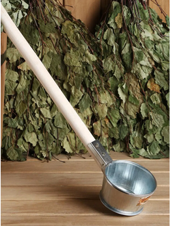 Ковш из оцинкованной стали для бани, 0,5 л