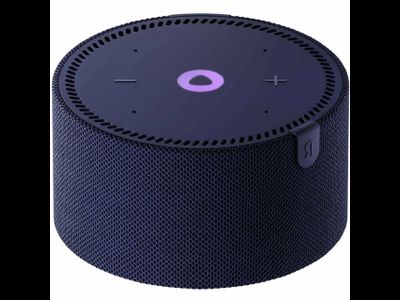 Умная колонка Яндекс Станция Мини с часами с Алисой, синий сапфир, 10Вт