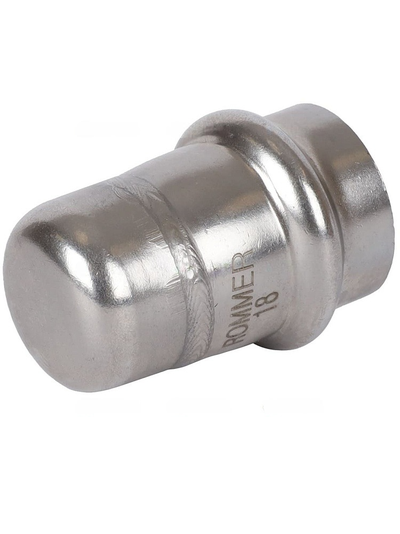 Заглушка ROMMER ВПр 18 из нержавеющей стали прессовой