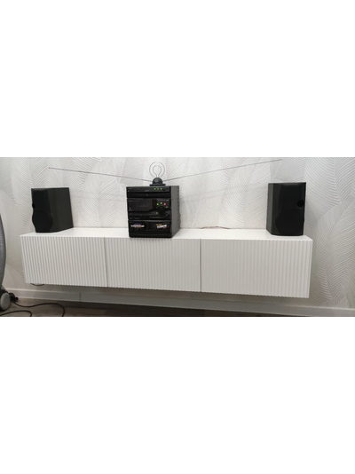 Инфинити тумба под ТВ подвесная 1800 мм Белый / мдф белый матовый