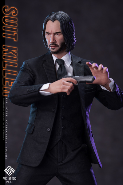 Джон Уик (Киану Ривз, "Джон Уик") - Коллекционная ФИГУРКА 1/6 scale Suit killer (PT-sp61) - PRESENT TOYS