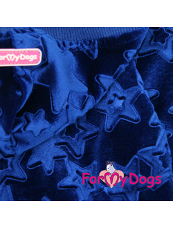 FOR MY DOGS костюм для собак велюровый синий