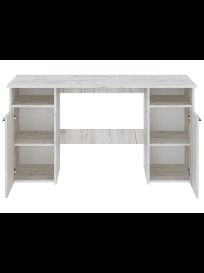 Фронда-9 стол письменный с 2 тумбами Крафт светлый