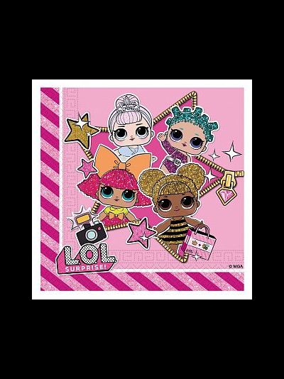 Салфетки "Куклы ЛОЛ" / LOL