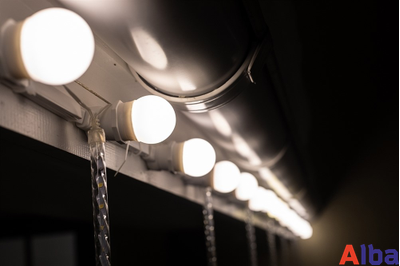 Белт-лайт метражом 2-жильный, 40 см, черный