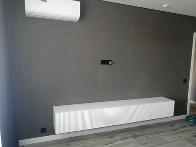 Инфинити тумба под ТВ подвесная 2400 мм Белый / мдф белый матовый