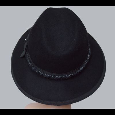 Фетровая шляпа осень - зима 2018 - 2019 Vizio Италия 6122 черная
