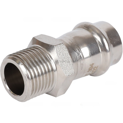 Переходник ROMMER ВПр-НР, 18х1/2 из нержавеющей стали прессовой