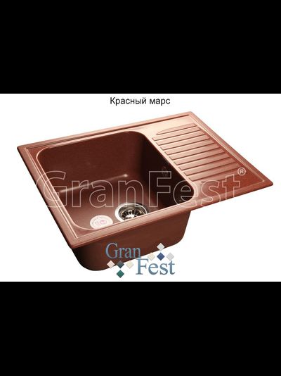 Керамическая мойка Granfest Гранфест GF-S645L реверсивная 1 секционная мойка