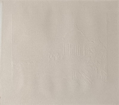 "Пятигорск. Эолова арфа" линогравюра Оскорбин Л.А. 1975 год