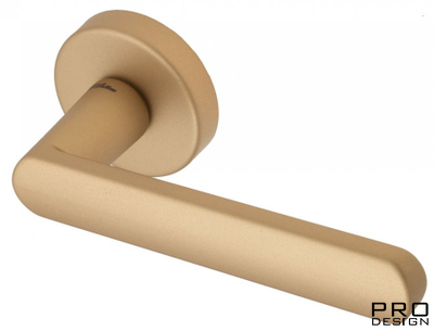 Дверная ручка на круглом основании Fratelli Cattini "NEVADA" 7-KD золото крайола