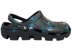 CROCS DUET SPORT CLOG TIE DYE DREAM ЧЕРНЫЕ