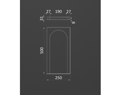 Гипсовая панель KASTILIA-2 артикул E-0249