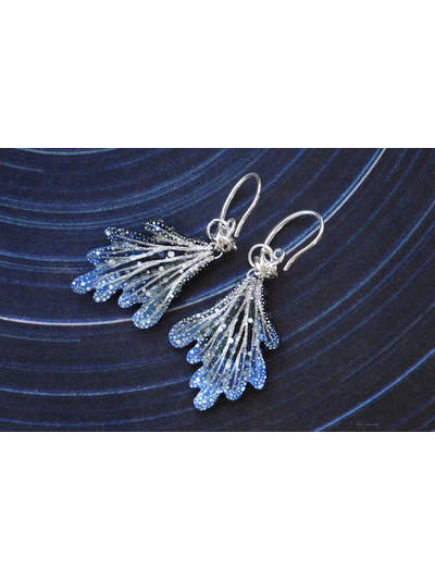 Серьги-крылья "Дитя звёздного моря", волшебное украшение-талисман