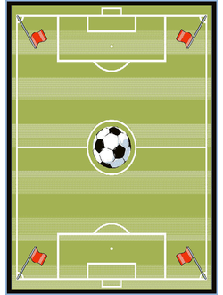 Детский бельгийский ковер футбольное поле