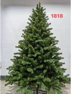 ЕЛКА ИСКУССТВЕННАЯ #1818 (РАЗБОРНАЯ, МАТЕРИАЛ ПВХ, МЕТАЛЛИЧЕСКАЯ ПОДСТАВКА)