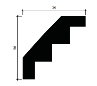 Карниз 1.50.140 - 56*56*2000мм