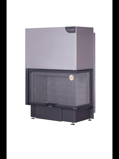 Каминная топка Экокамин ДЕЛЬТА 1000 RB два стекла правая