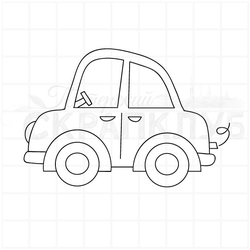 Штамп прозрачный для скрапа автомобильчик