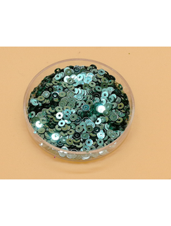 Пайетки 3 мм, цвет светло зеленый 2